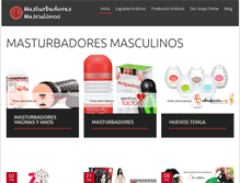 Tablet Screenshot of masturbadores-masculinos.com